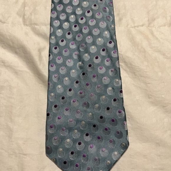 BARNEY'S - GEOMETRIC - NECK TIE - Picture 1 of 2